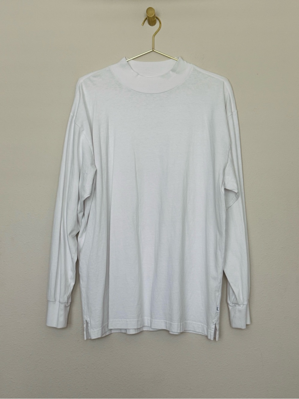 TNA White Long-Sleeve Crewneck Tee